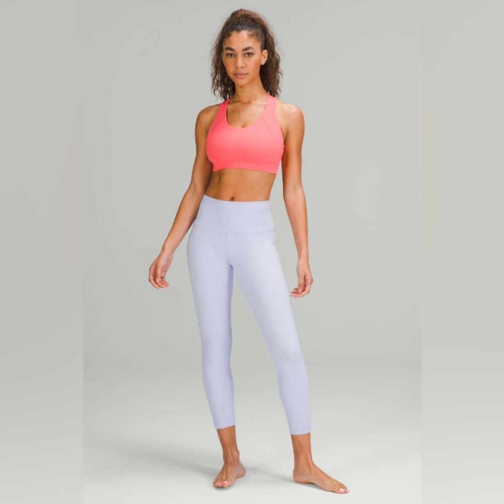 Lululemon Wunder Under High-Rise Crop Legging Lavender Lilac 25" Size 4